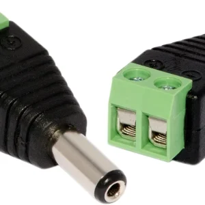 Power male connector. CCTV Camera DC Power Plug Connector