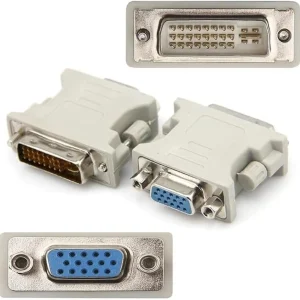 DVI-i 24 - 5 pin Male to VGA 15 pin Female Converter Adapter