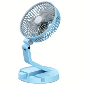 F665 usb - مروحة قابلة لاعادة الشحن- ثلاث سرعات - ذات انارة عالية JK-F665 Rechargeable Multifunctional USB Portable Folding Fan with 18650 Lithium Battery 1200mAh 3-Speed Adjustable Light USB Charging Wire
