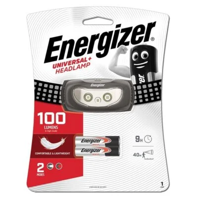 New Energizer HDCU22 100 Lumens White, Red LED Headlight Headlamp (With Battery) - الصورة 2